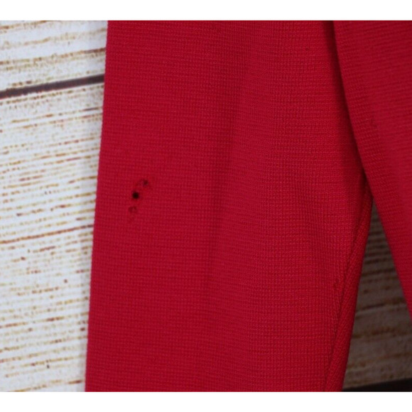 VINTAGE Lilli Russell Womens Size 10 Knit Jacket & Skirt Set Cherry Red - Picture 7 of 16